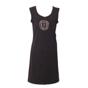 vtg Fendi FF Logo Keyhole Tank Dress